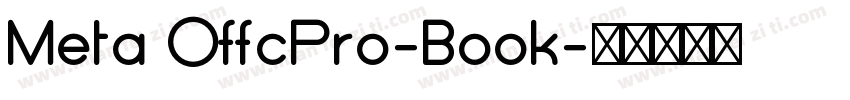 Meta OffcPro-Book字体转换